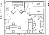 Ferienhaus in Diedrichshagen - Stolteraa - Waldweg 54 - Grundriss der Wohnung