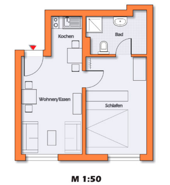 Ferienwohnung in Scharbeutz - Strandkörbchen - Ostsee-Appartement-Strandkoerbchen