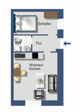 Ferienwohnung in Rabenkirchen-Faul&uuml;ck - Schleiblick App. 3 - Bild 6