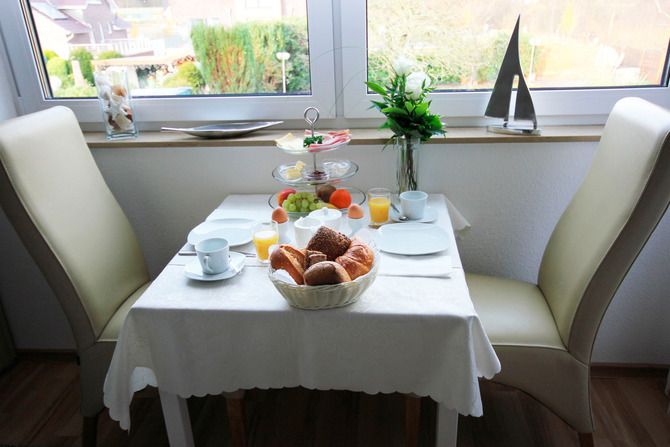 Appartement in Haffkrug - Muschelsucher Steuerbord - Ihr Frühstückstisch