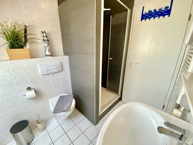 Ferienwohnung in Ostseeheilbad Zingst - Boddenkieker - ebenerdige Dusche