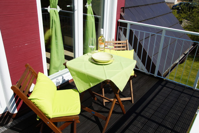 Ferienwohnung in Börgerende - Ferienwohnung Morgentau - Balkon