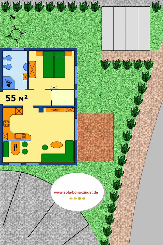 Ferienwohnung in Zingst - Schifferhaus Fewo 3 - Bild 19