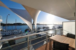 Apartment 23 "WindSegler", Blickrichtung Binnenhafen Nord/Offenes Meer