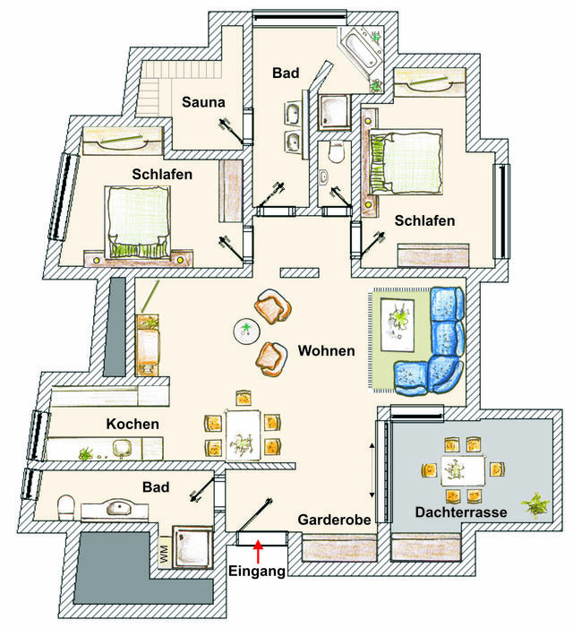 Ferienwohnung in Ahlbeck - (Brise) Haus Rossmann App. 01 - Bild 13