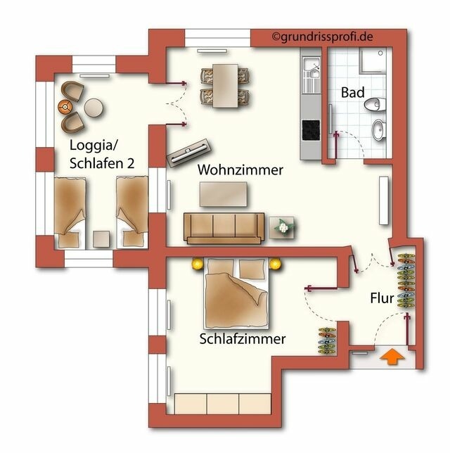 Ferienwohnung in Seebad Heringsdorf - (Brise) Villa Ruthenberg App. 1 - Bild 18