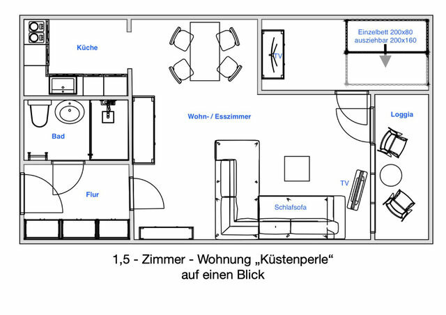 Ferienwohnung in Wendtorf - Whg. K&uuml;stenperle - Haus Nordlichter - Bild 10