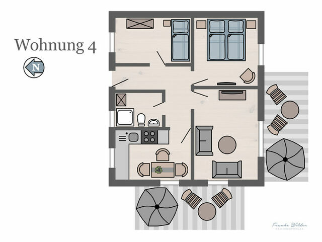 Ferienwohnung in Fehmarn - Haus "Am Apfelbaum" Wohnung 4 - Bild 6