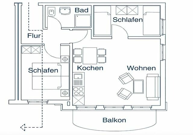 Ferienwohnung in Bansin - Villa Sonnengl&uuml;ck, App. 26 - Bild 10