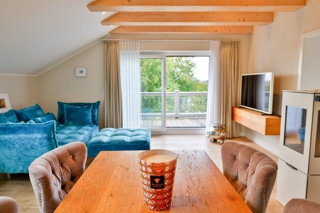 Ferienwohnung in Sellin - Ferienwohnung Weitblick mit gro&szlig;em Balkon, Sauna, Kaminofen im OG - Bild 9